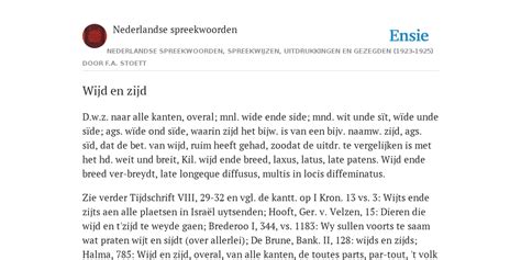 weidsheid of wijdsheid|wijd en zijd.